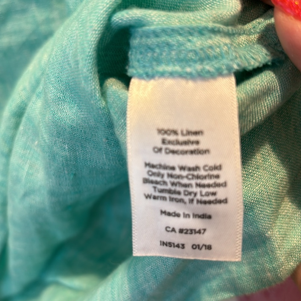 Sale! Group Of Two Talbots Linen Size Xl Tops - image 6